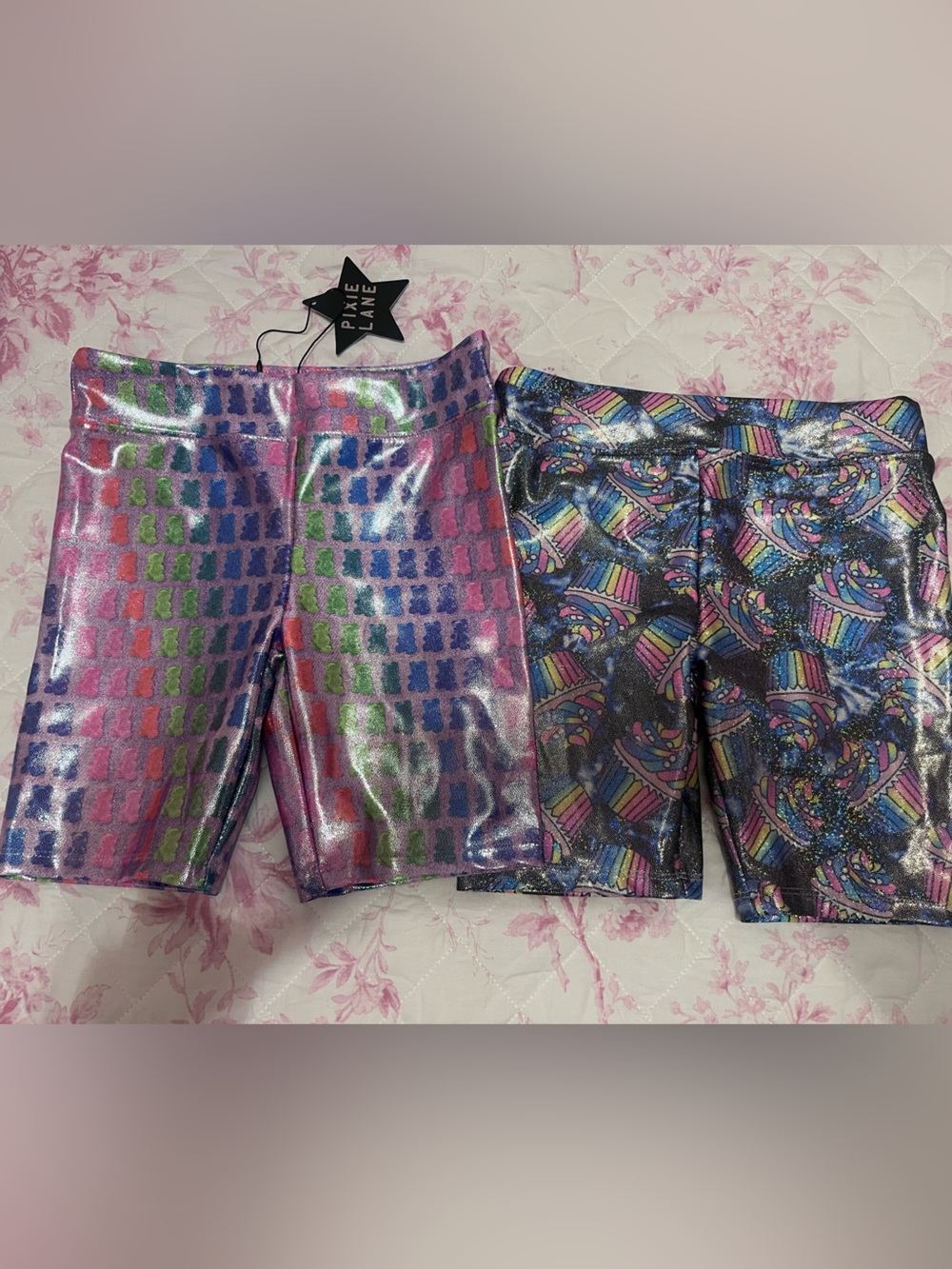 PixieLane girls bike shorts- size 9/10- new! 2 pair